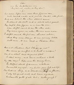 Ode on Indolence, page 1