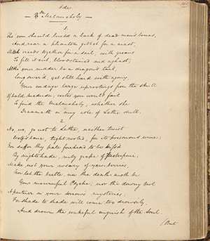 Ode on Melancholy, page 1